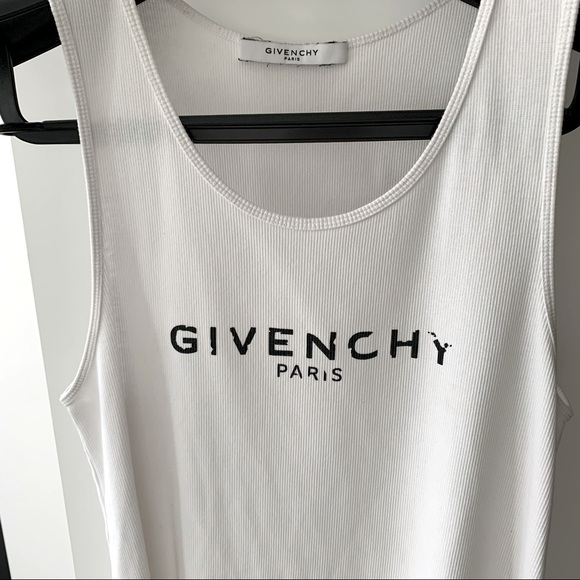 Givenchy Women's Logo Ribbed Tank Top - Size L - Picture 3 of 4